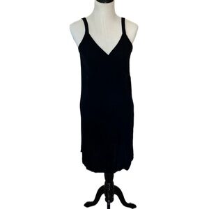 Eileen Fisher Knit Dark Navy Dress Sz M
